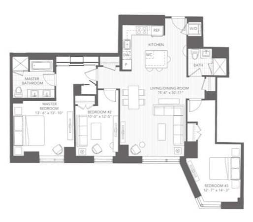 Condominium at 580 Washington St # 1501, Boston MA 02111, photo 19 of 28