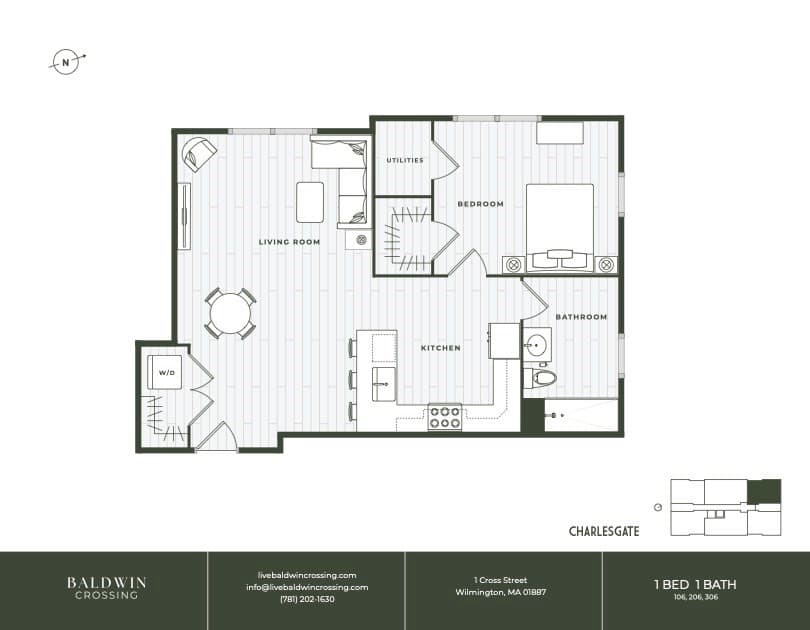 Condominium at 7 Cross St # 306, Wilmington MA 01887, photo 10 of 13
