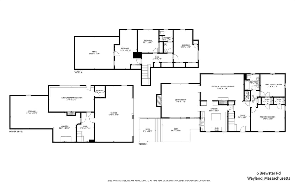 Single Family Residence at 6 Brewster Rd, Wayland MA 01778, Wayland, photo 42 of 42
