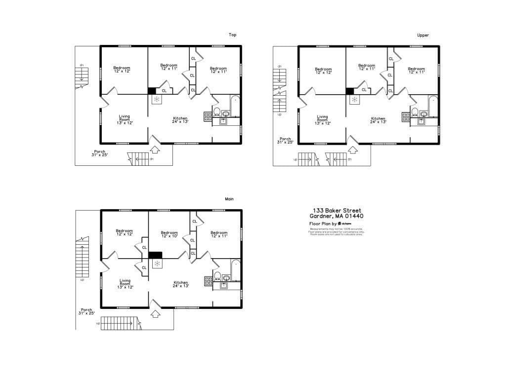 3 Family at 133 Baker St, Gardner MA 01440, Gardner, photo 9 of 10