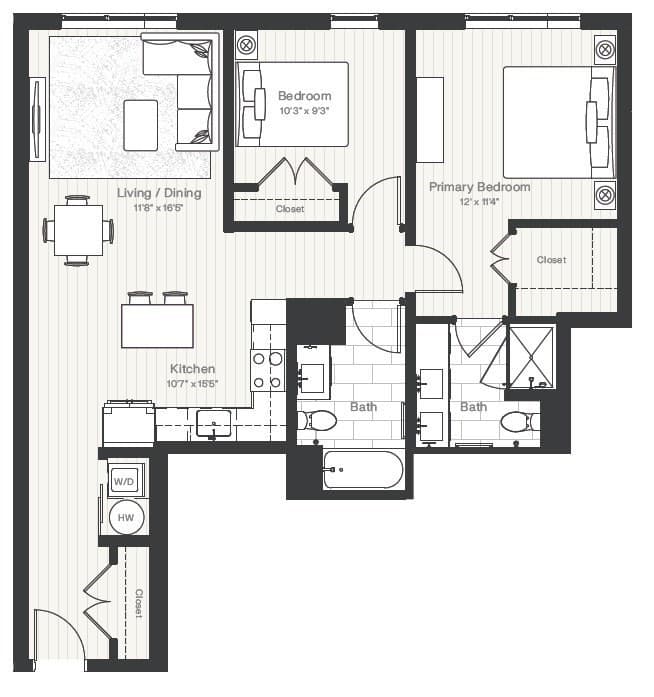 Condominium at 1515 Commonwealth Ave # 610, Boston MA 02135, photo 10 of 23