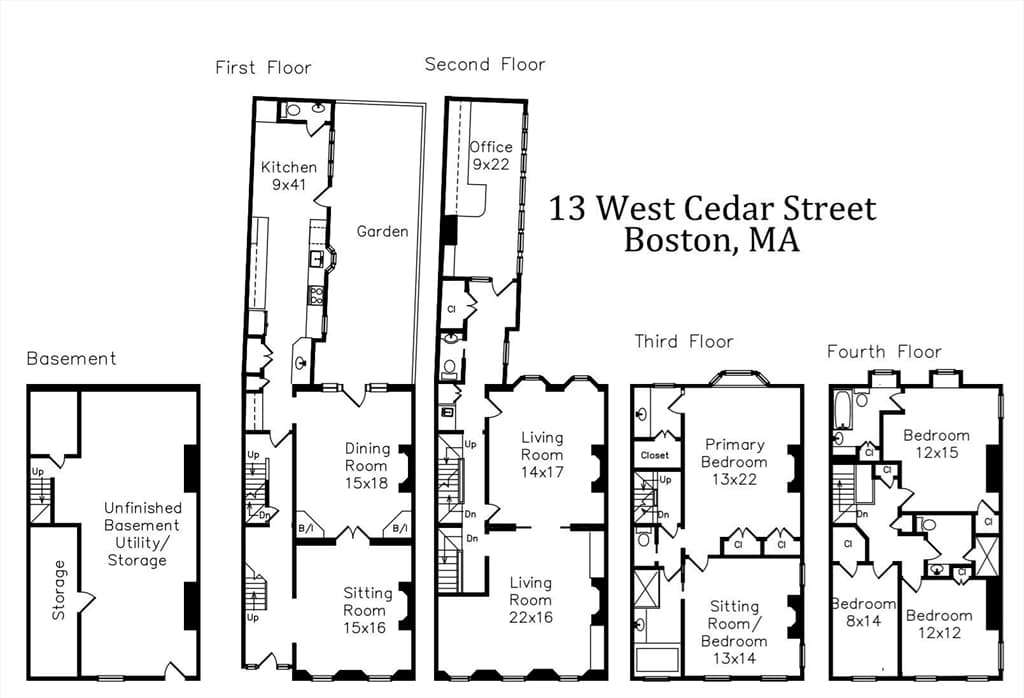 Single Family Residence at 13 West Cedar St, Boston MA 02108, photo 41 of 41
