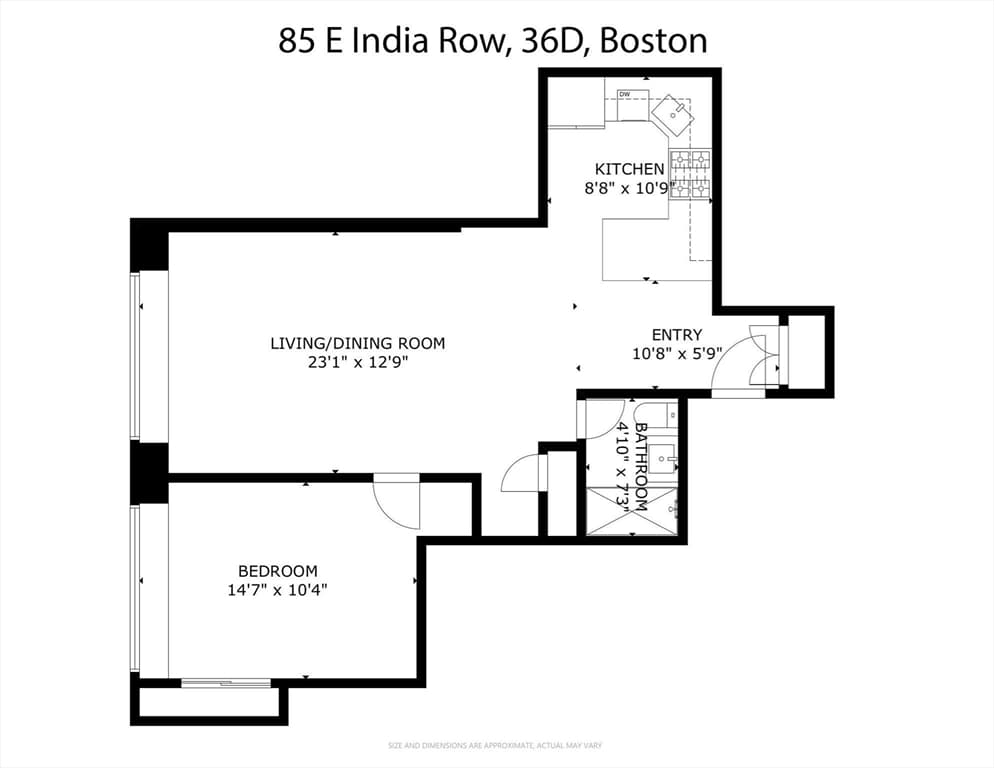 Condominium at 85 E India Row # 36D, Boston MA 02110, photo 30 of 30