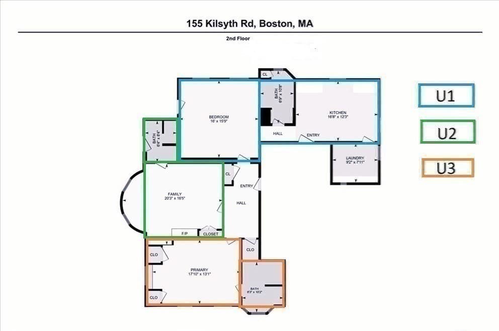 4 Family - 4 Units Up/Down at 155 Kilsyth Rd, Boston MA 02135, photo 27 of 35