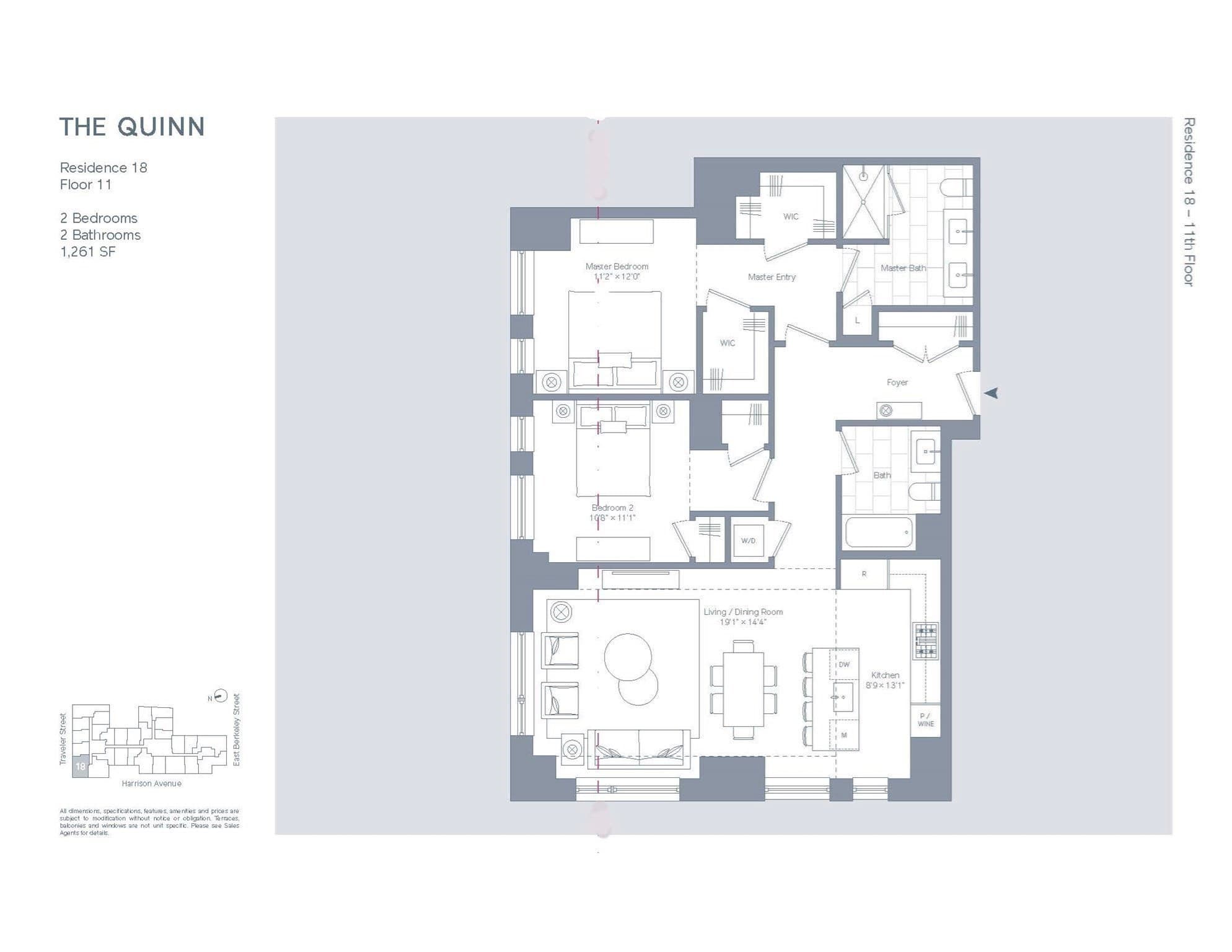 Condominium at 380 Harrison Ave # 1118, Boston MA 02118, photo 38 of 39