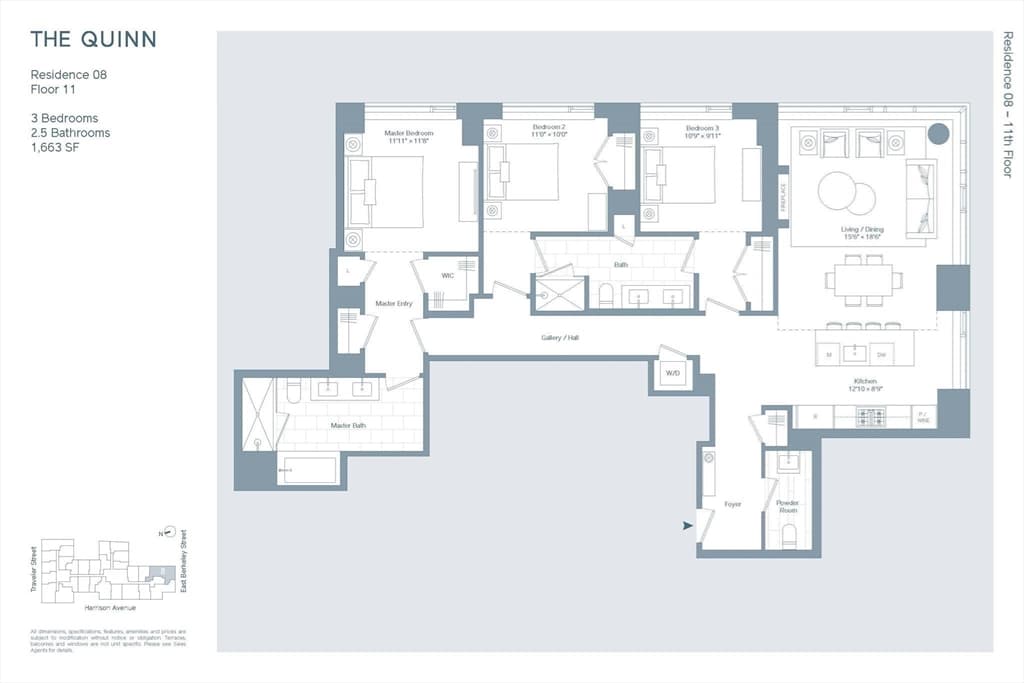 Condominium at 380 Harrison Ave # 1008, Boston MA 02118, Boston, photo 3 of 40