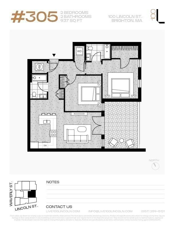 Condominium at 100 Lincoln Street # 305, Boston MA 02135, photo 21 of 26