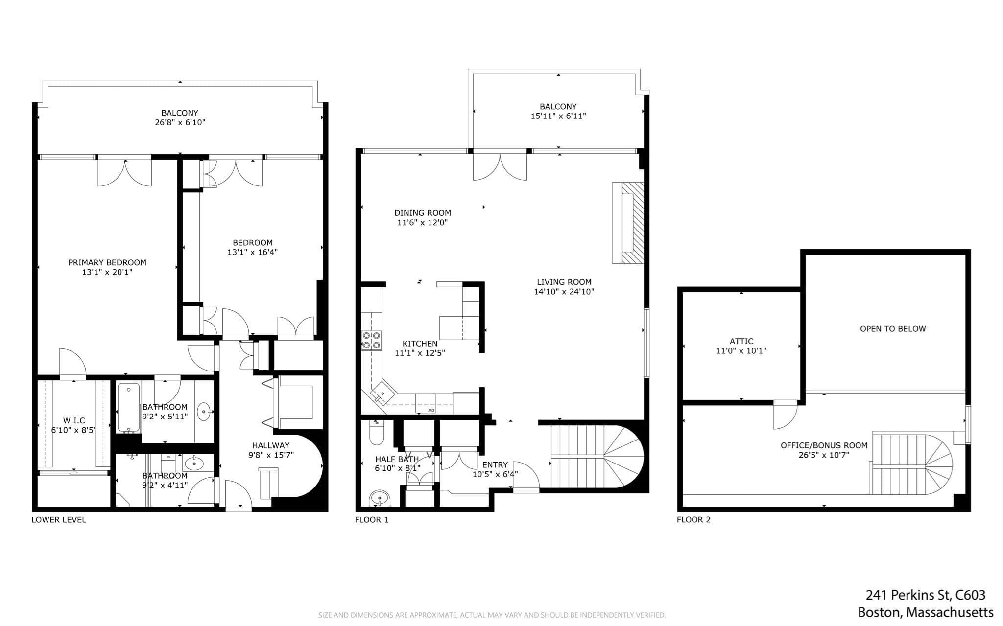 Condominium at 241 Perkins # C603, Boston MA 02130, photo 38 of 39