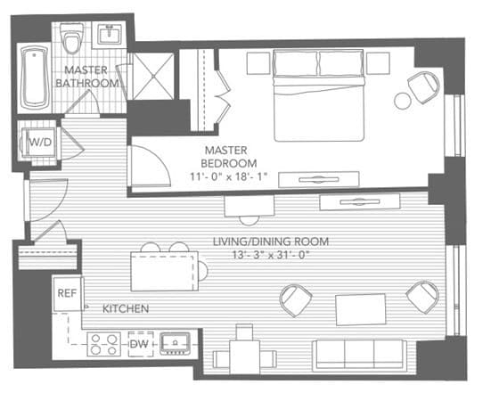 Condominium at 580 Washington St # 812, Boston MA 02111, photo 25 of 25