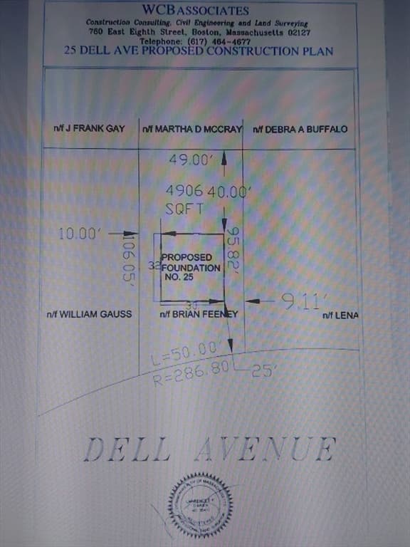 25 Dell, Boston MA 02136
