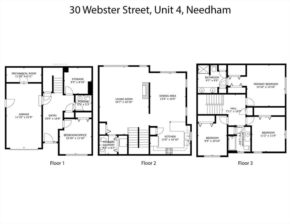 Single Family Residence at 30 Webster St # 4, Needham MA 02494, photo 29 of 29