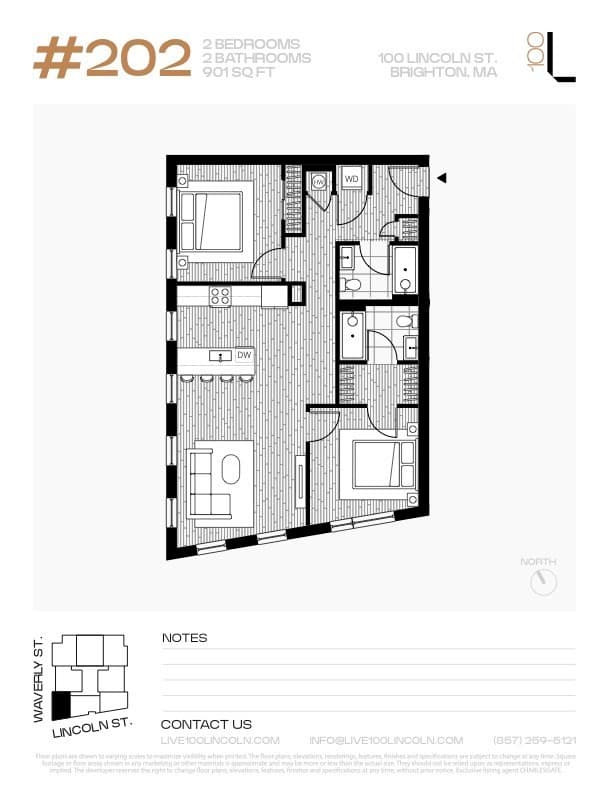 Condominium at 100 Lincoln Street # 202, Boston MA 02135, photo 33 of 36