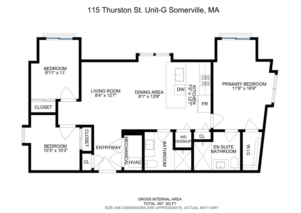 Condominium at 115 Thurston St # G, Somerville MA 02145, photo 25 of 41