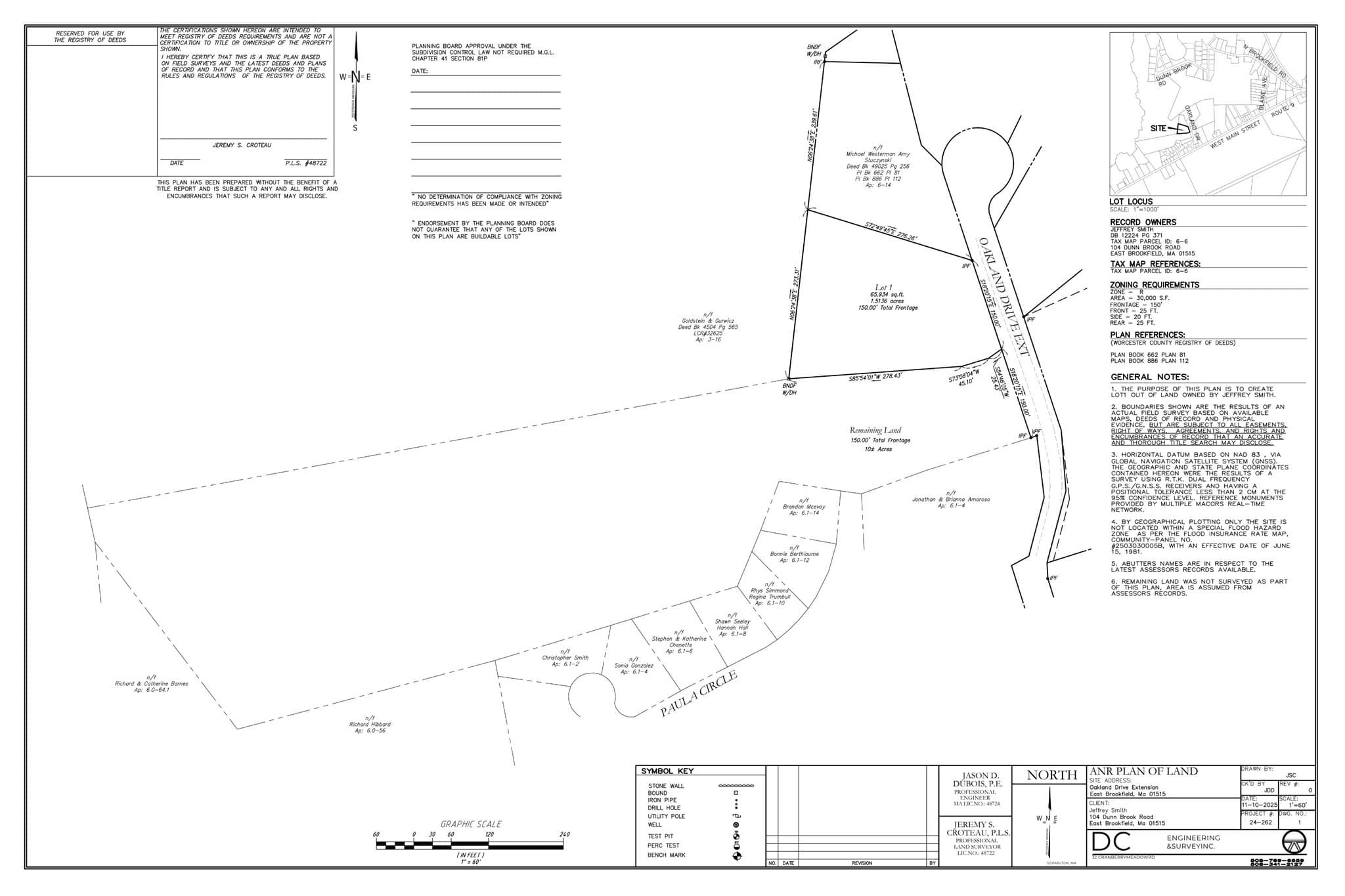 Lot 1 Oakland Drive, East Brookfield MA 01515