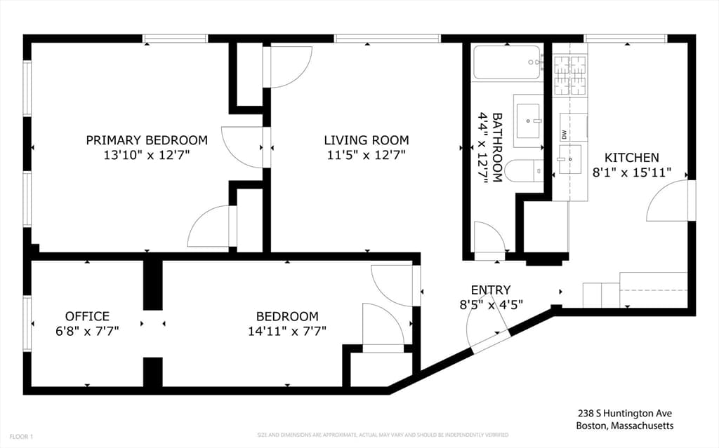 Condominium at 238 S Huntington Ave # 1, Boston MA 02130, Boston, photo 17 of 21