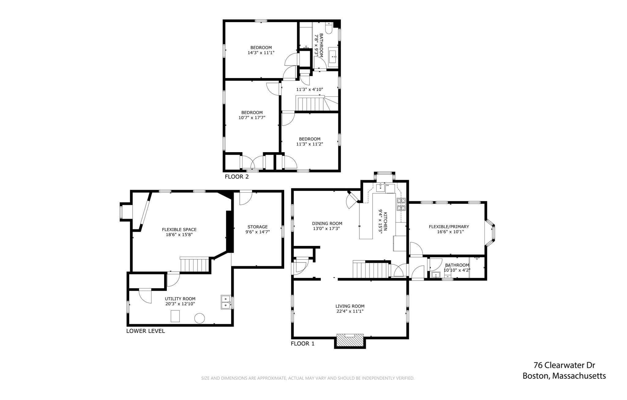 Single Family Residence at 76 Clearwater Drive, Boston MA 02126, Boston, photo 39 of 40