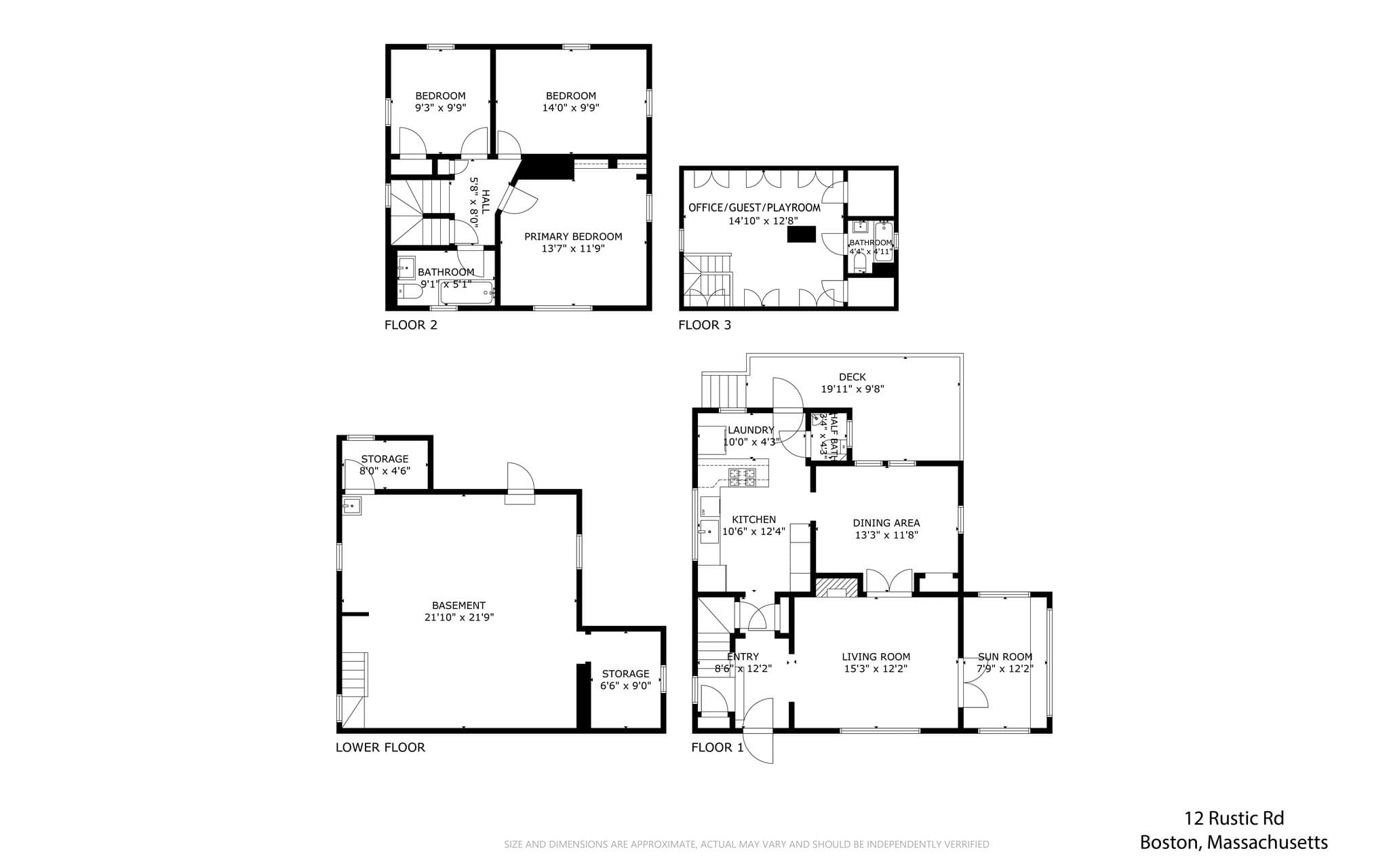 Single Family Residence at 12 Rustic Road, Boston MA 02132, photo 35 of 35