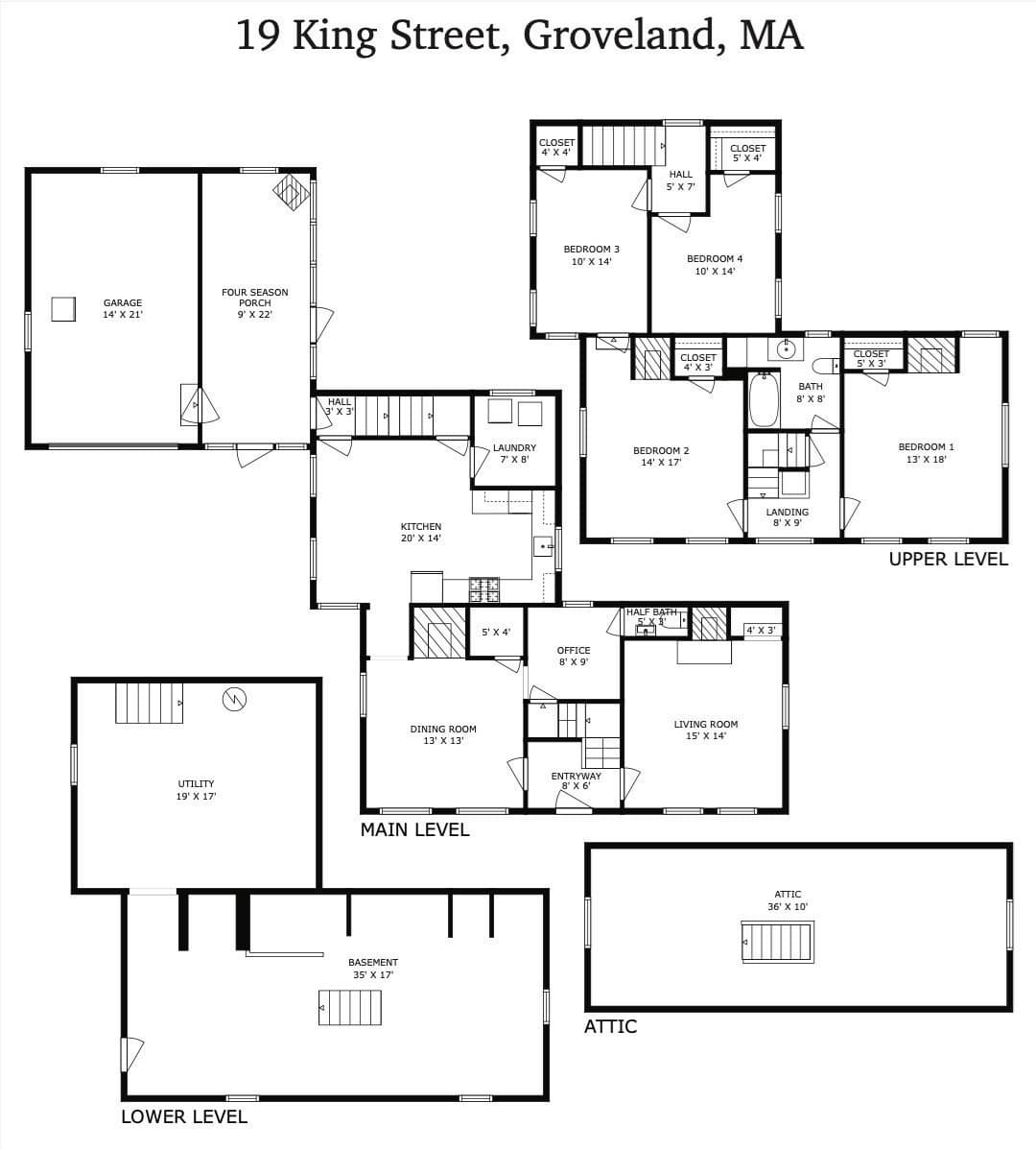 Single Family Residence at 19 King St, Groveland MA 01834, photo 34 of 35
