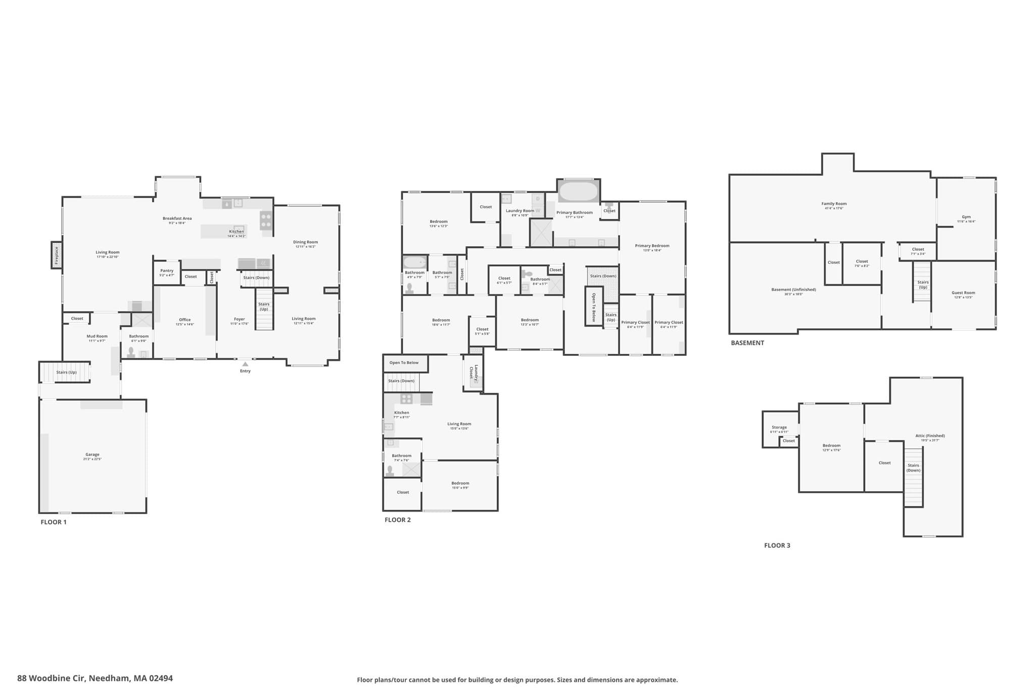 Single Family Residence at 88 Woodbine Circle, Needham MA 02494, photo 34 of 34