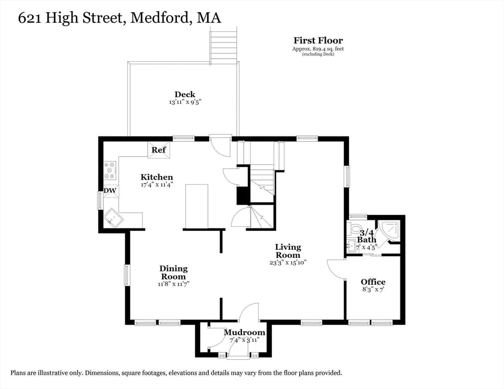Single Family Residence at 621 High St, Medford MA 02155, Medford, photo 37 of 38