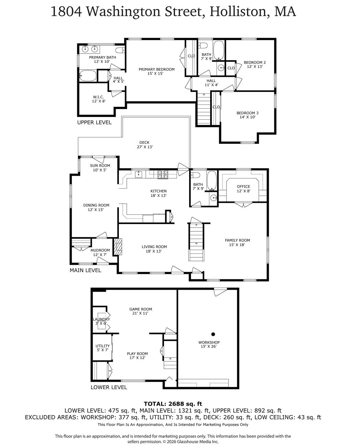Single Family Residence at 1804 Washington St, Holliston MA 01746, Holliston, photo 42 of 42