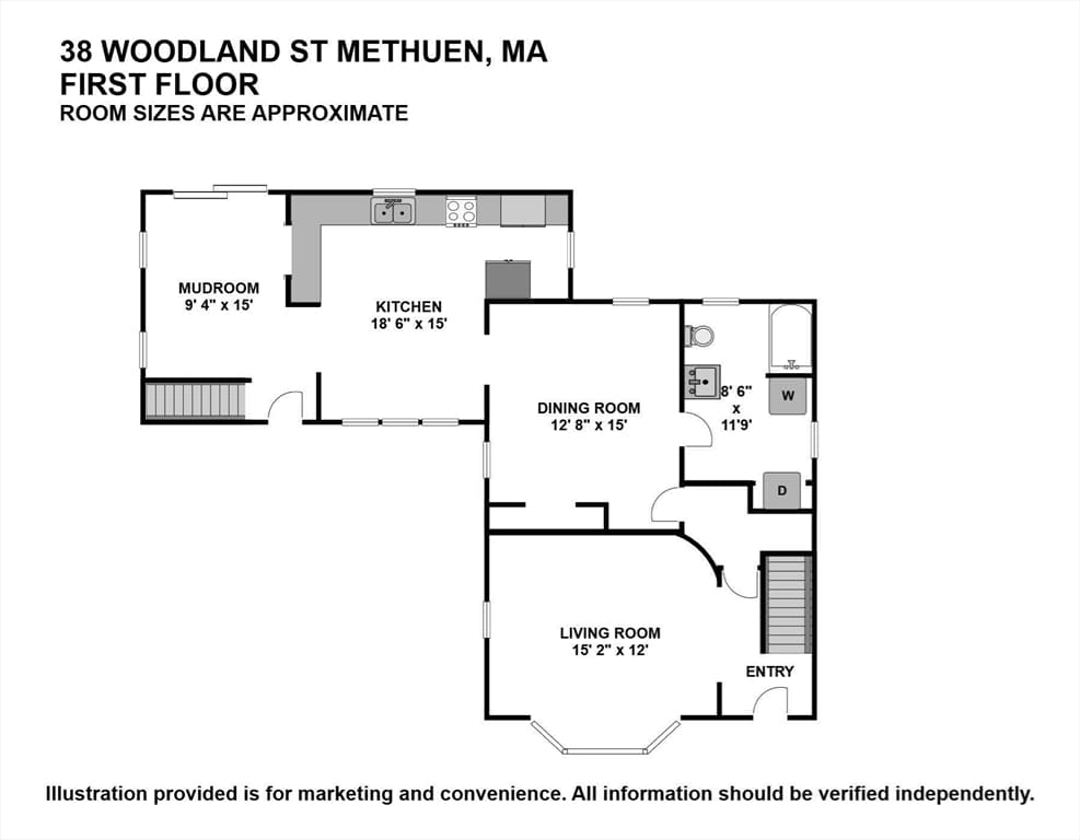 Single Family Residence at 38 Woodland St, Methuen MA 01844, Methuen, photo 39 of 41