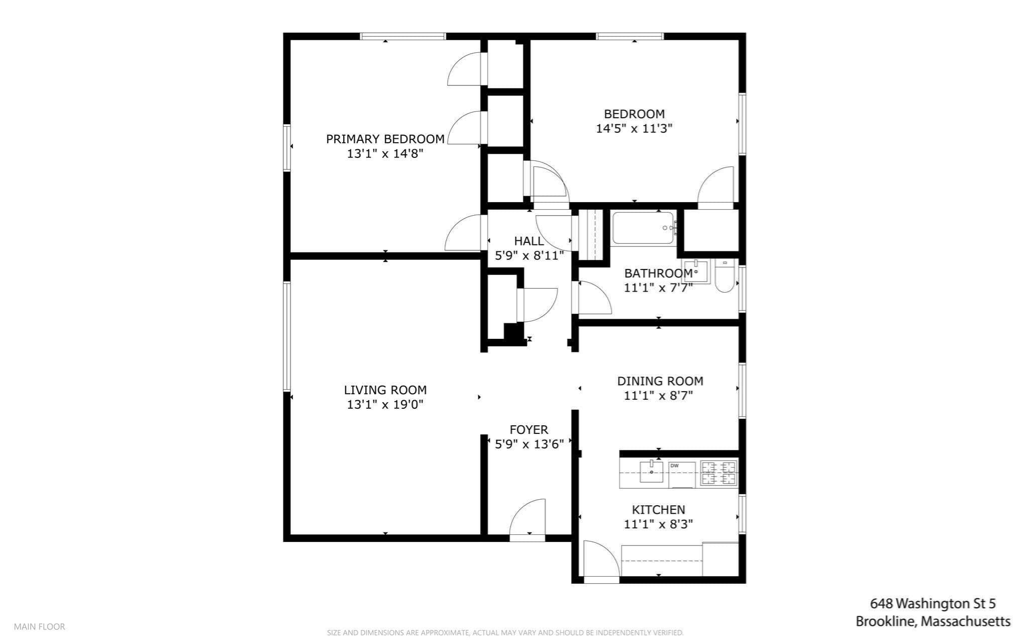 Condominium at 648 Washington St # 5, Brookline MA 02446, Brookline, photo 12 of 16