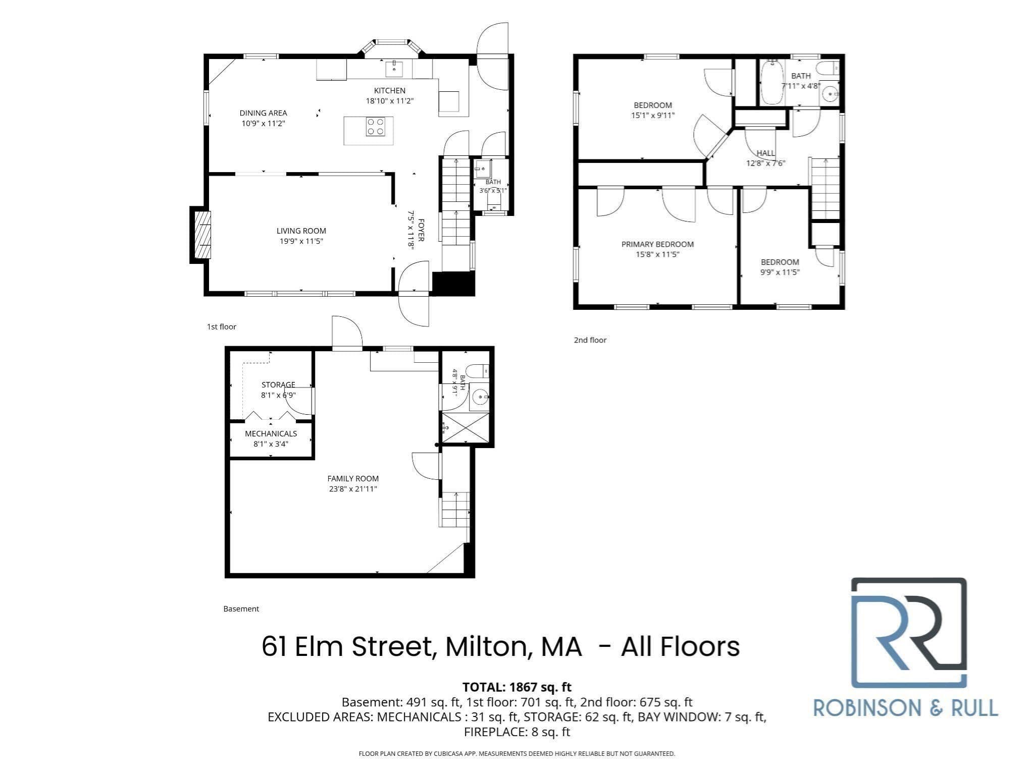 Single Family Residence at 61 Elm Street, Milton MA 02186, Milton, photo 40 of 40
