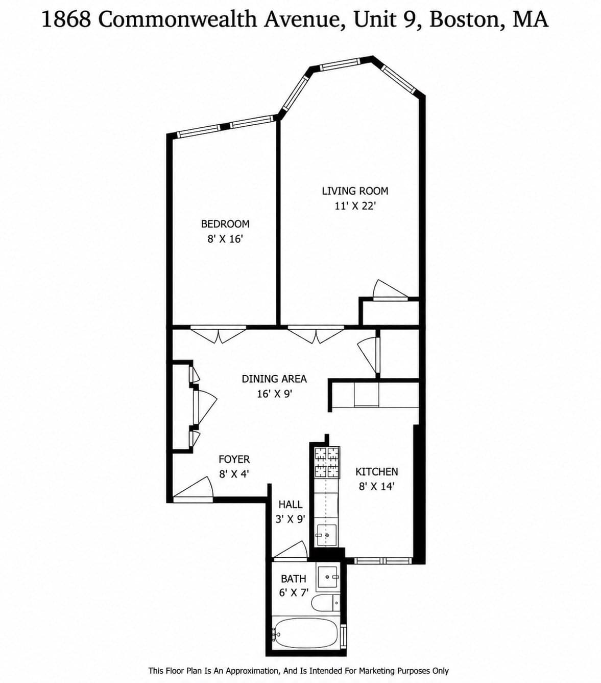 Condominium at 1868 Commonwealth Ave # 9, Boston MA 02135, photo 11 of 11