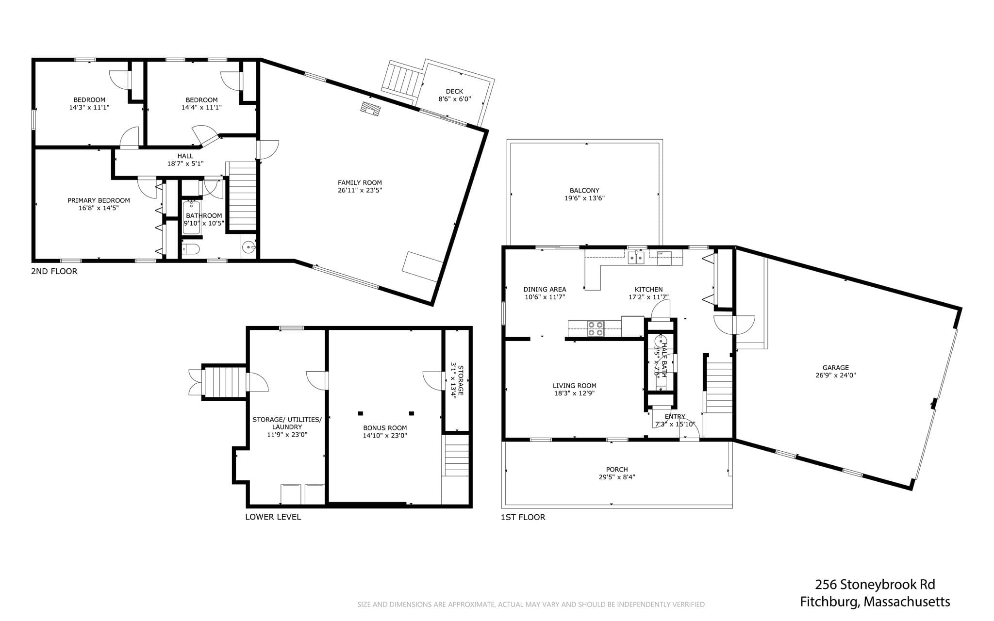 Single Family Residence at 256 Stoneybrook Rd, Fitchburg MA 01420, Fitchburg, photo 37 of 37
