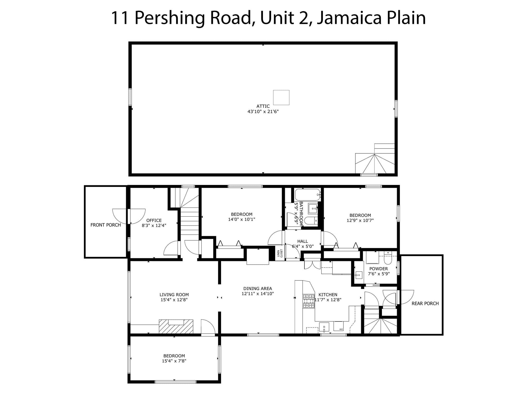 Condominium at 11 Pershing # 2, Boston MA 02130, photo 29 of 29