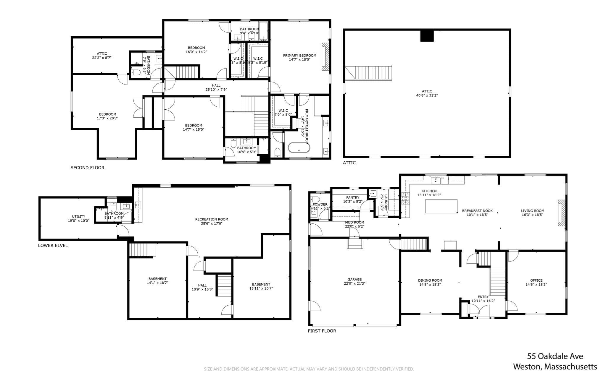 Single Family Residence at 55 Oakdale Ave, Weston MA 02493, Weston, photo 42 of 42