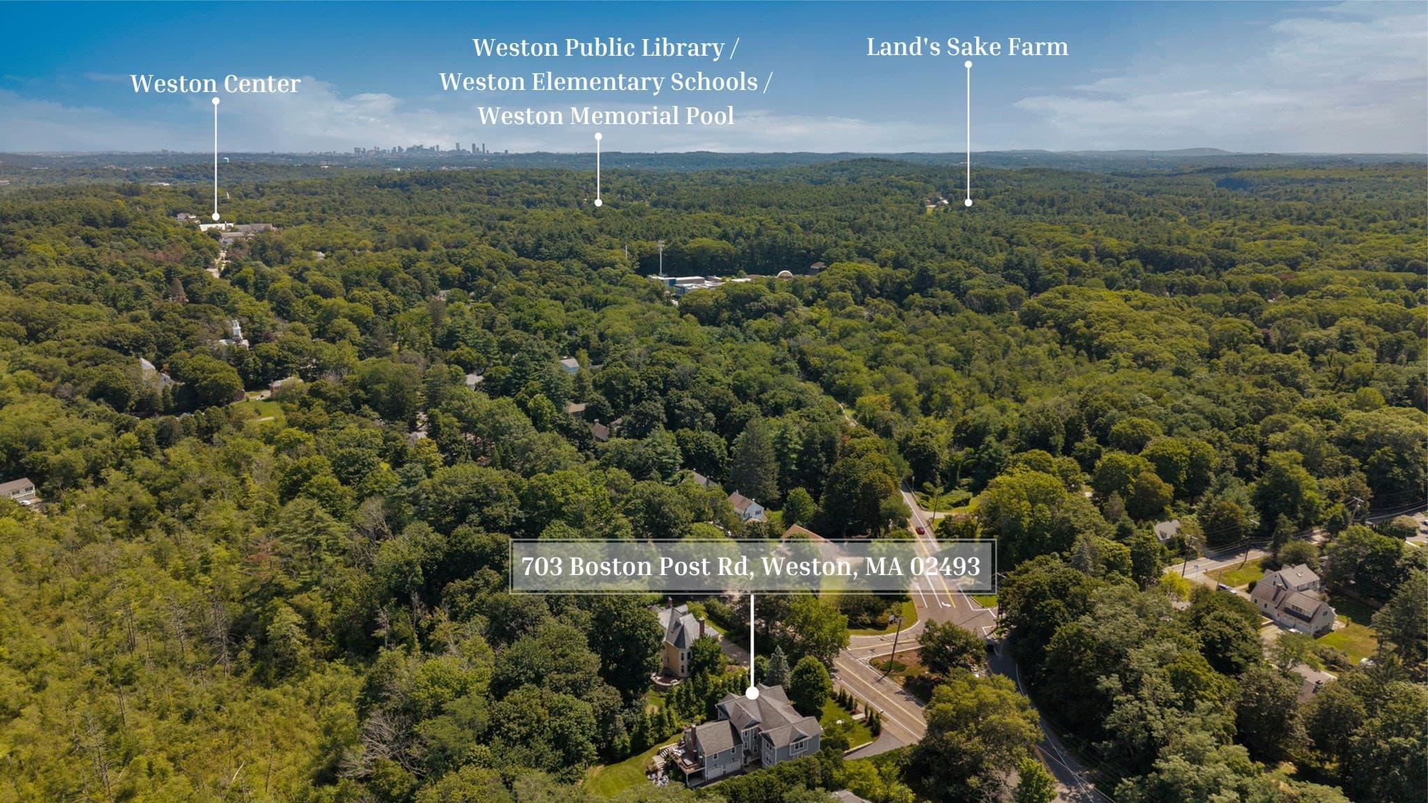 Single Family Residence at 703 Boston Post Rd, Weston MA 02493, Weston, photo 28 of 28