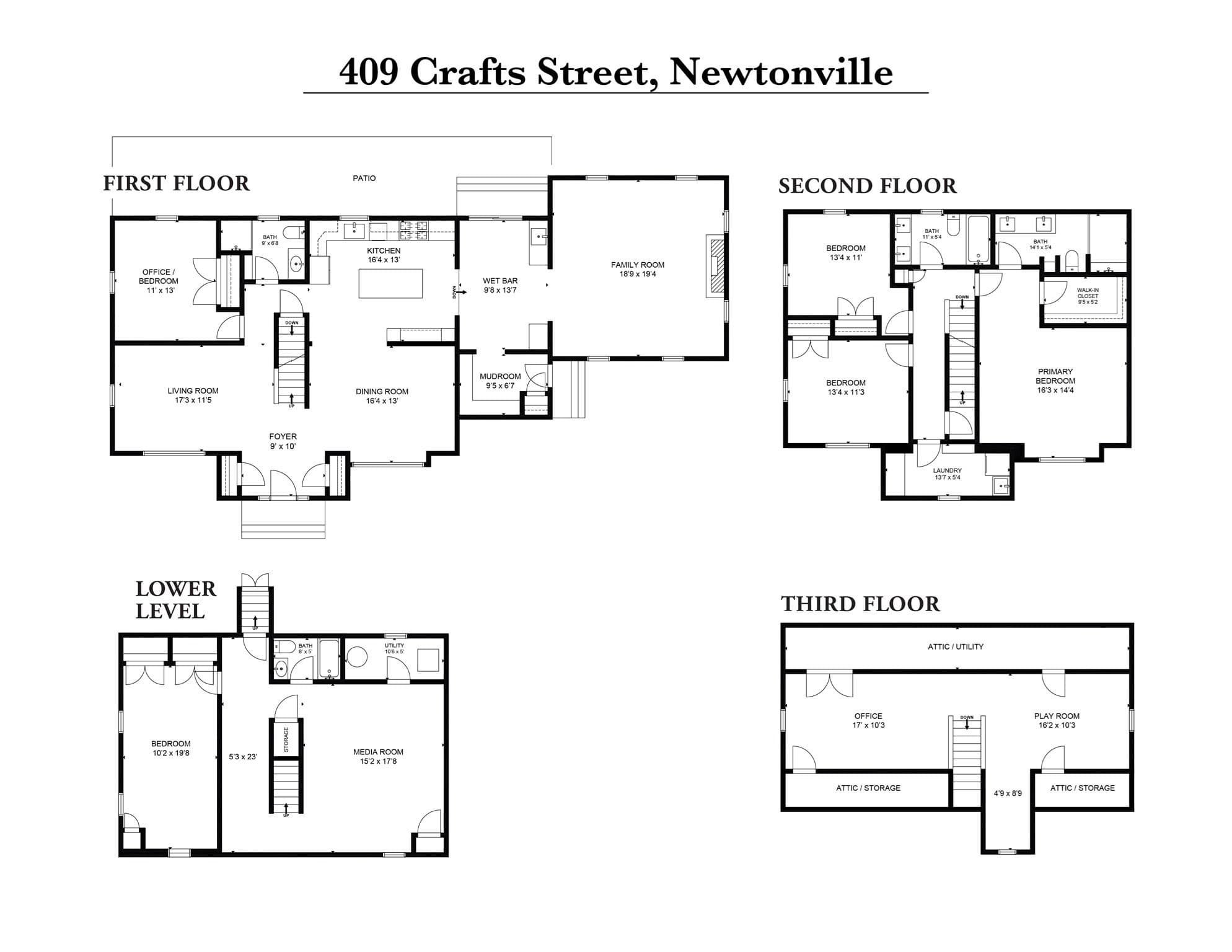 Single Family Residence at 409 Crafts Street, Newton MA 02460, Newton, photo 34 of 38