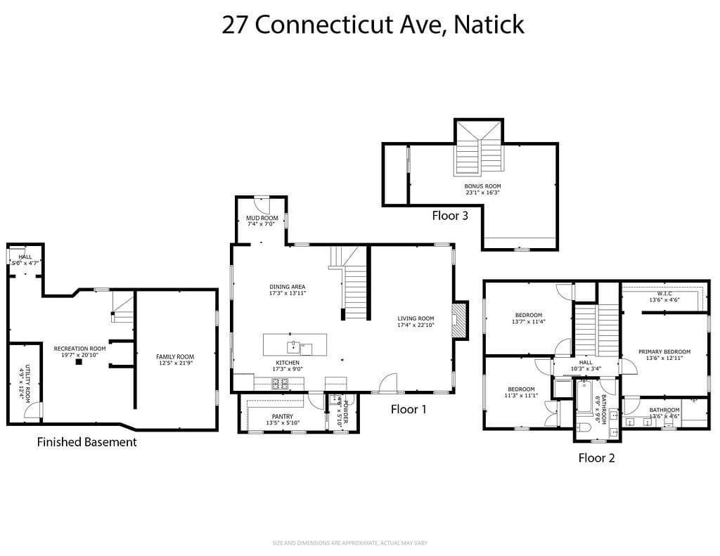 Single Family Residence at 27 Connecticut Ave, Natick MA 01760, Natick, photo 31 of 32