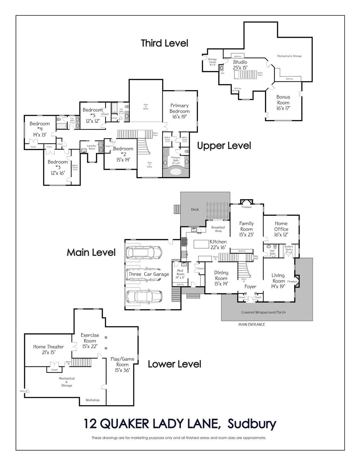 Single Family Residence at 12 Quaker Lady Ln, Sudbury MA 01776, Sudbury, photo 41 of 41