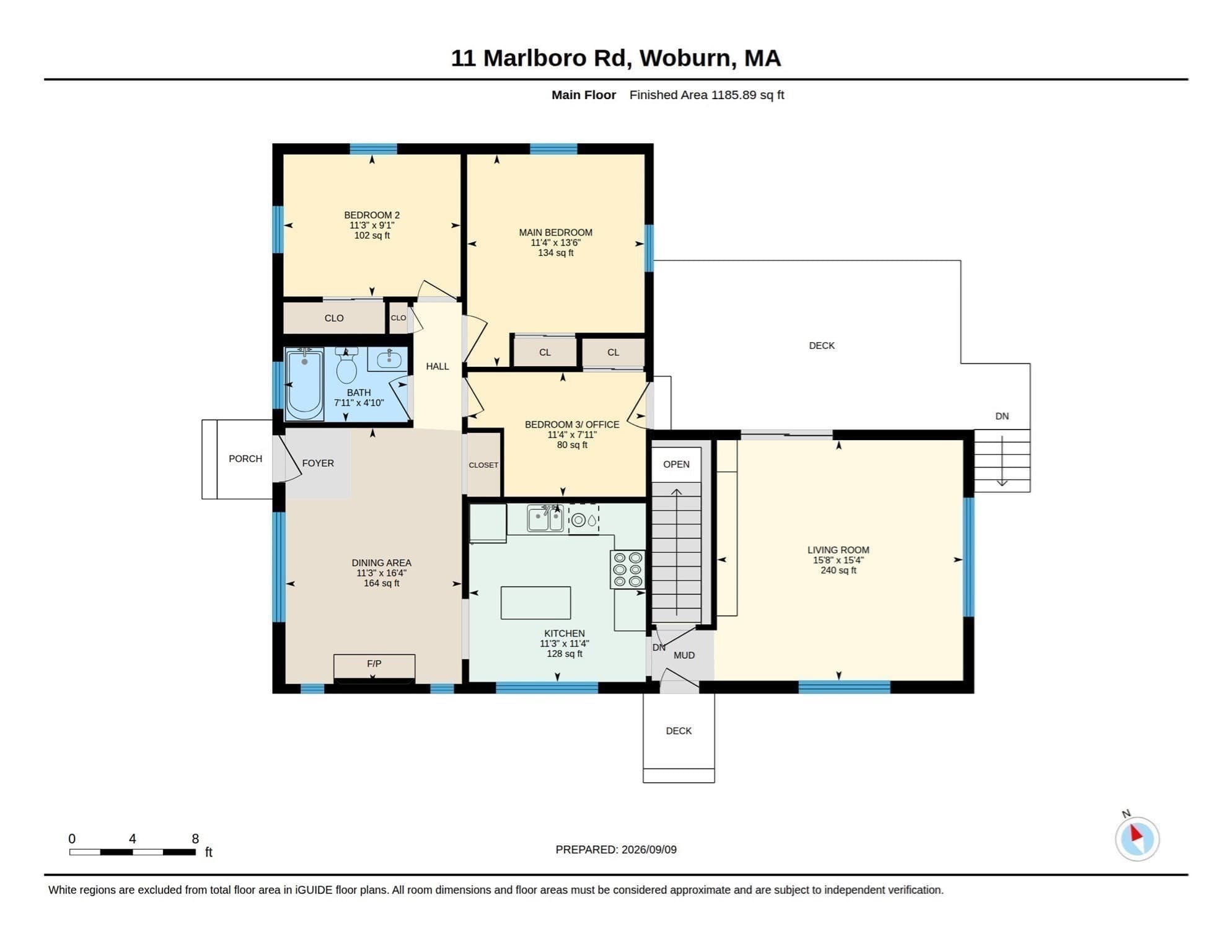 Single Family Residence at 11 Marlboro Rd, Woburn MA 01801, Woburn, photo 27 of 34