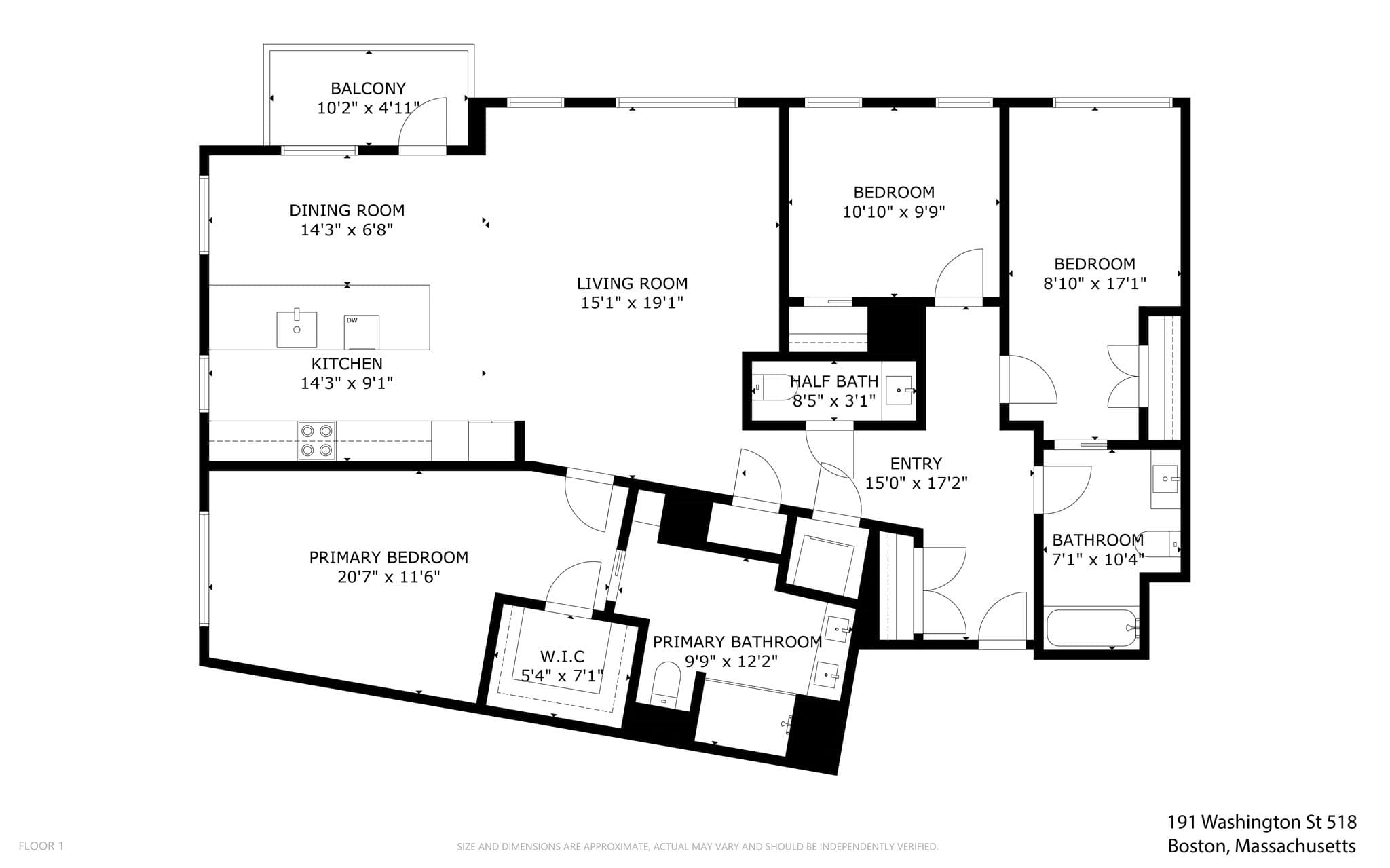 Condominium at 191 Washington Street # 518, Boston MA 02135, photo 41 of 41