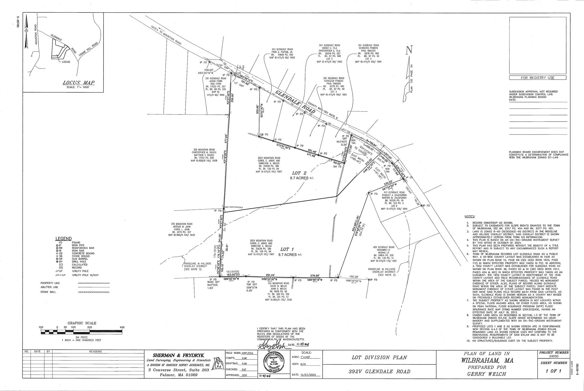 Residential at 392 V  L1 Glendale Road, Wilbraham MA 01095, photo 2 of 2