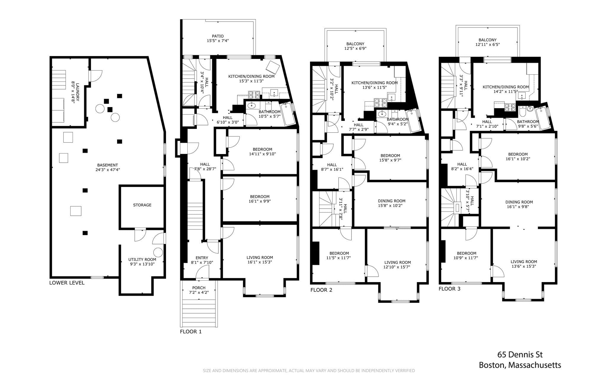 3 Family at 65 Dennis Street, Boston MA 02119, Boston, photo 2 of 25