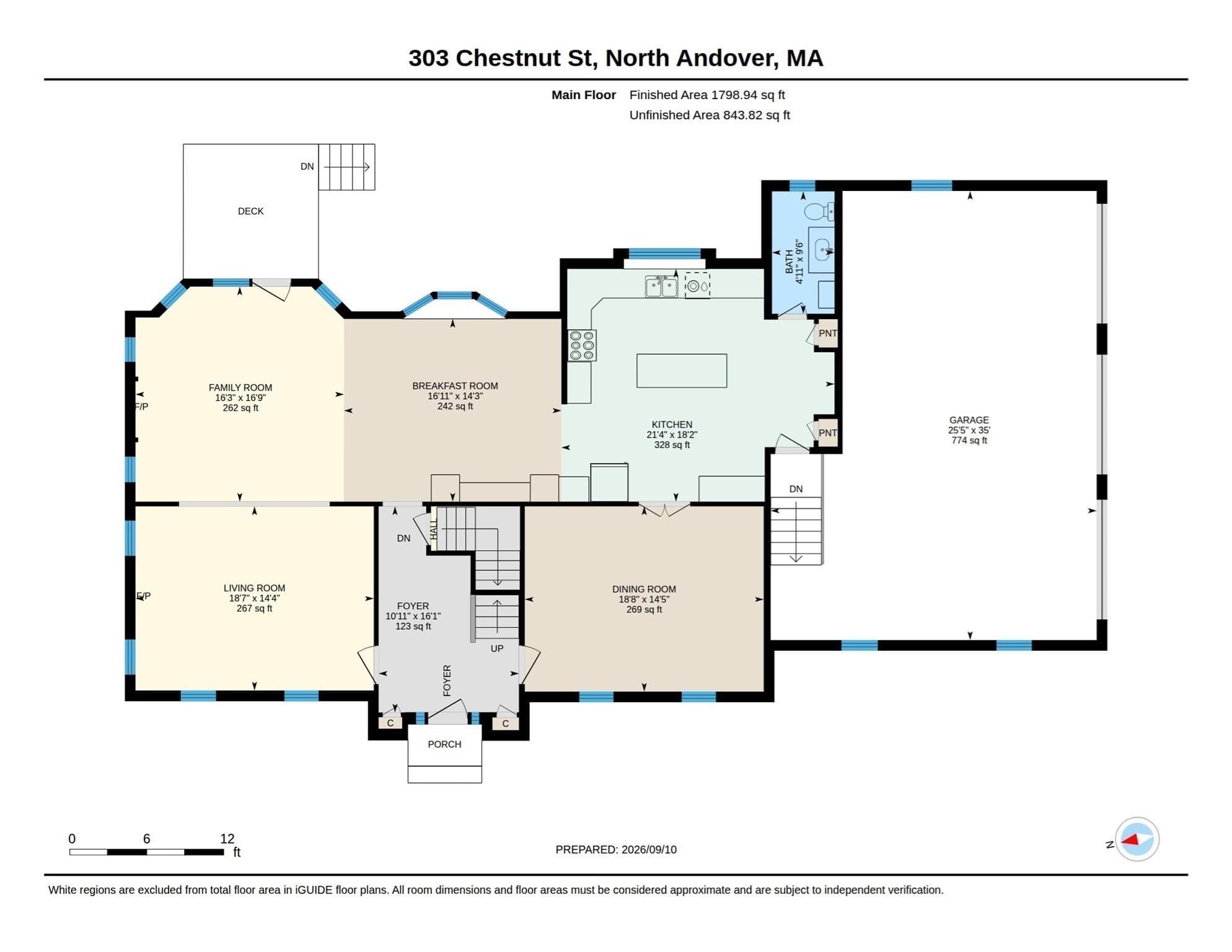 Single Family Residence at 303 Chestnut St, North Andover MA 01845, North Andover, photo 40 of 42