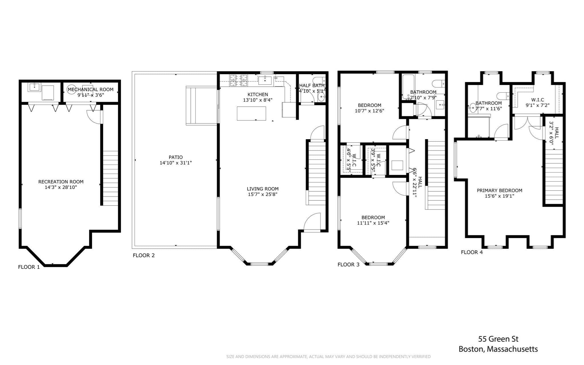 Condominium at 55 Green St # 55, Boston MA 02130, photo 32 of 32