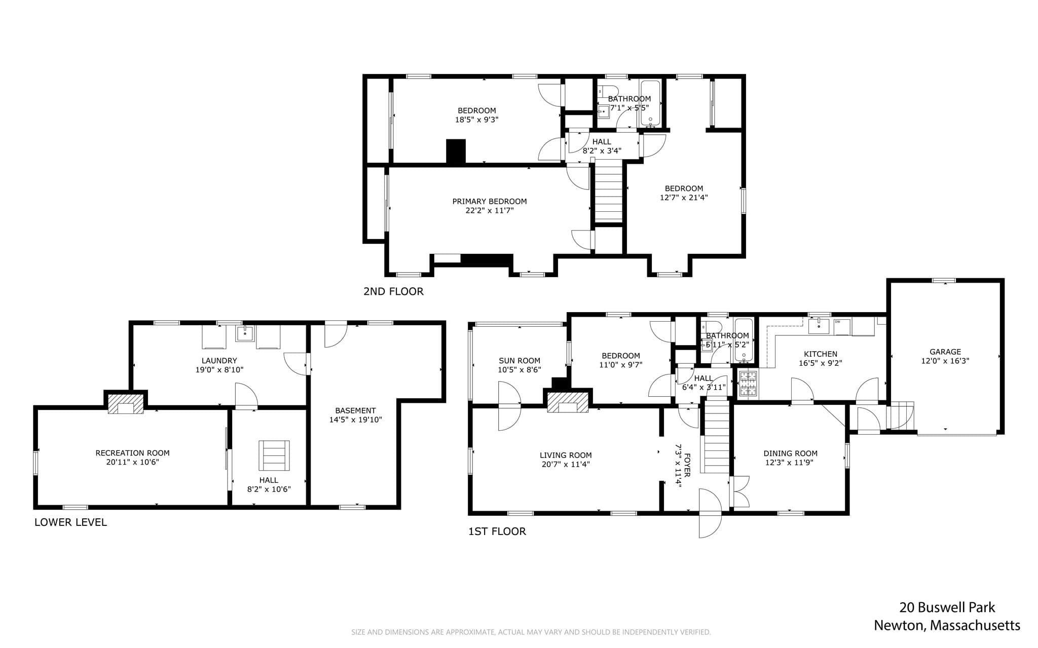 Single Family Residence at 20 Buswell Park, Newton MA 02458, Newton, photo 23 of 23
