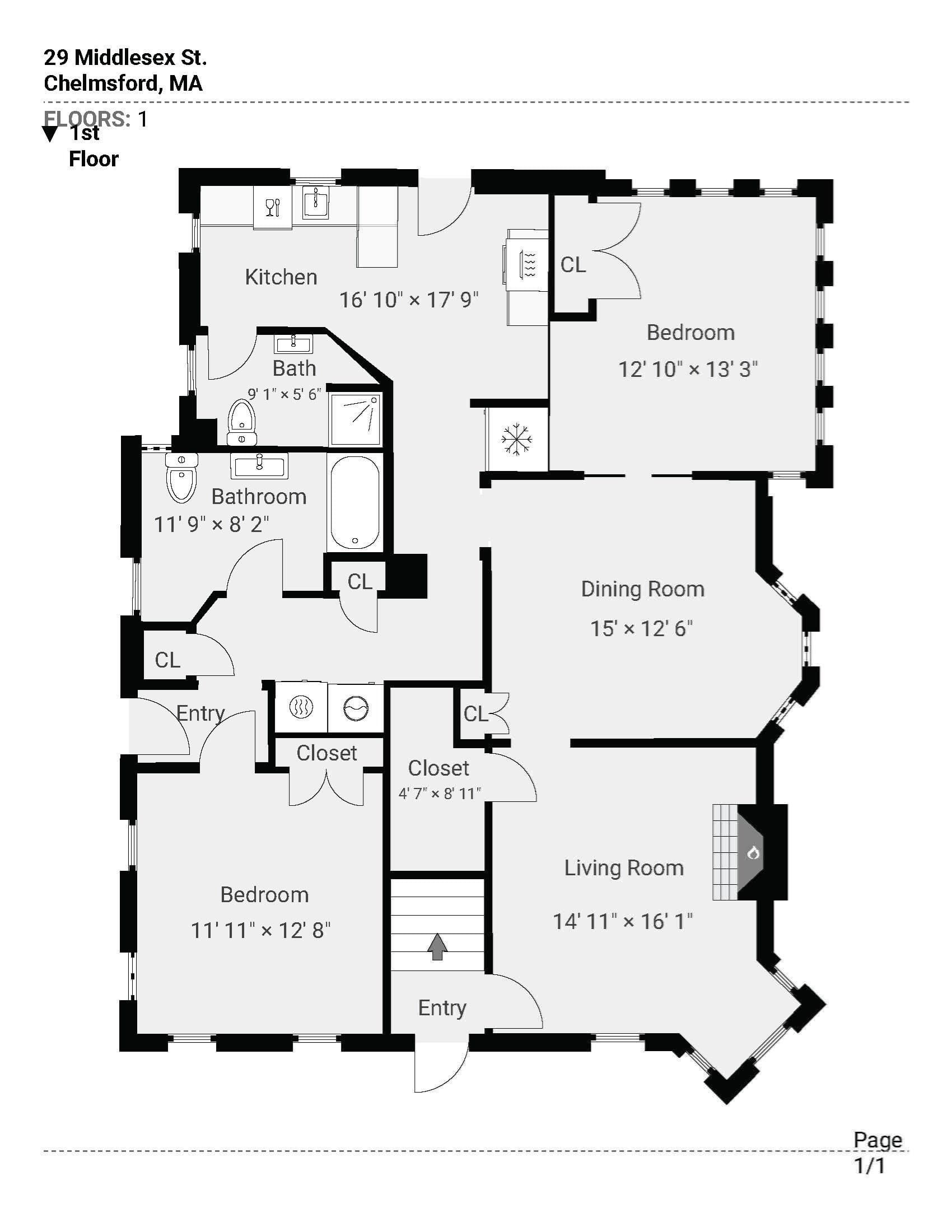 Condominium at 29-31 Middlesex St # 1, Chelmsford MA 01863, Chelmsford, photo 29 of 30