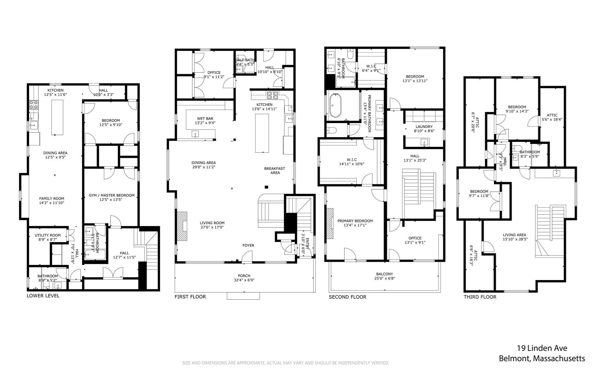 Single Family Residence at 19 Linden Ave, Belmont MA 02478, Belmont, photo 32 of 32
