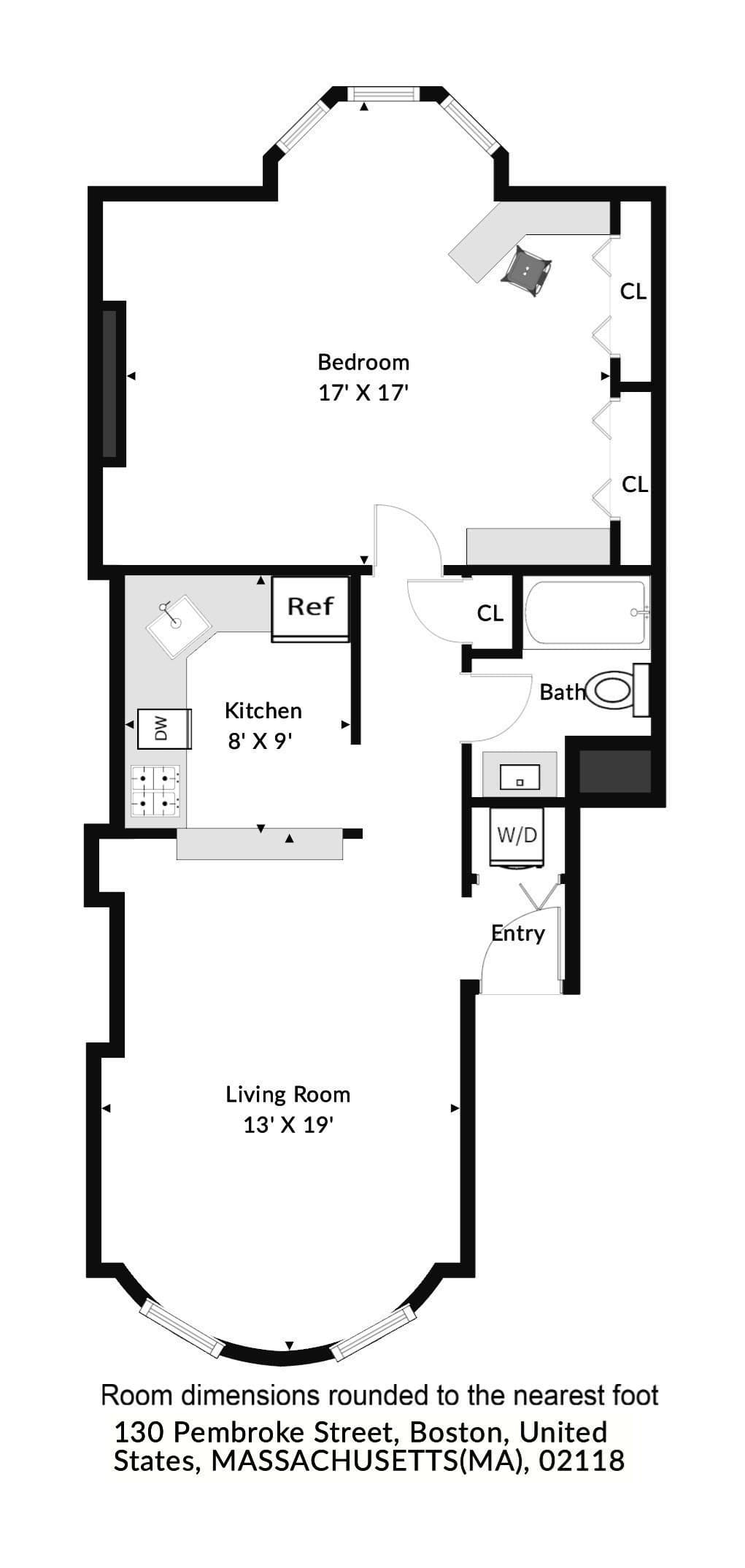 Condominium at 130 Pembroke St # 2, Boston MA 02118, photo 23 of 23