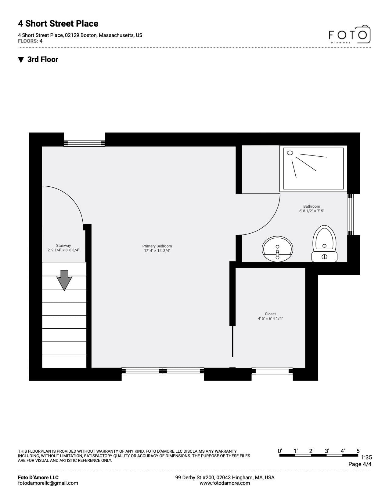 Condominium at 4 Short Street Pl # 4, Boston MA 02129, Boston, photo 14 of 15