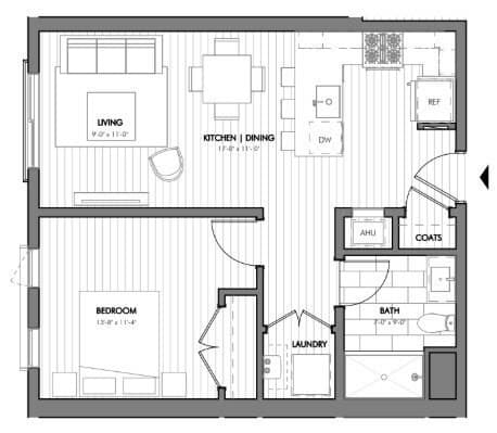 Condominium at 656 Saratoga # 206, Boston MA 02128, photo 3 of 12