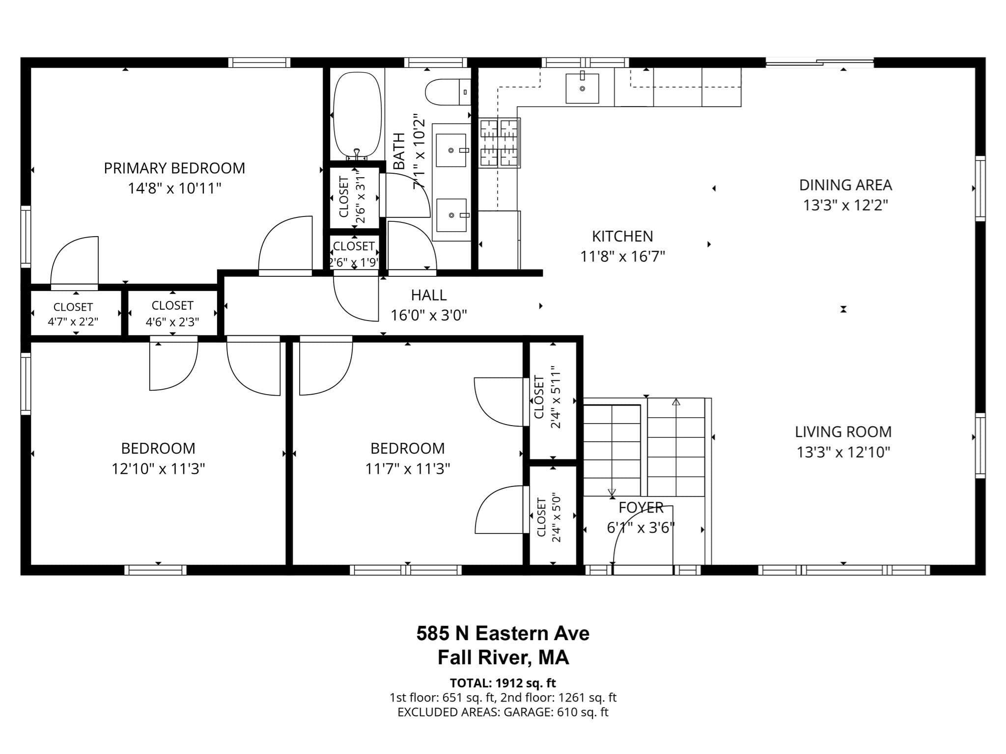 Single Family Residence at 585 N Eastern Ave, Fall River MA 02720, Fall River, photo 18 of 30