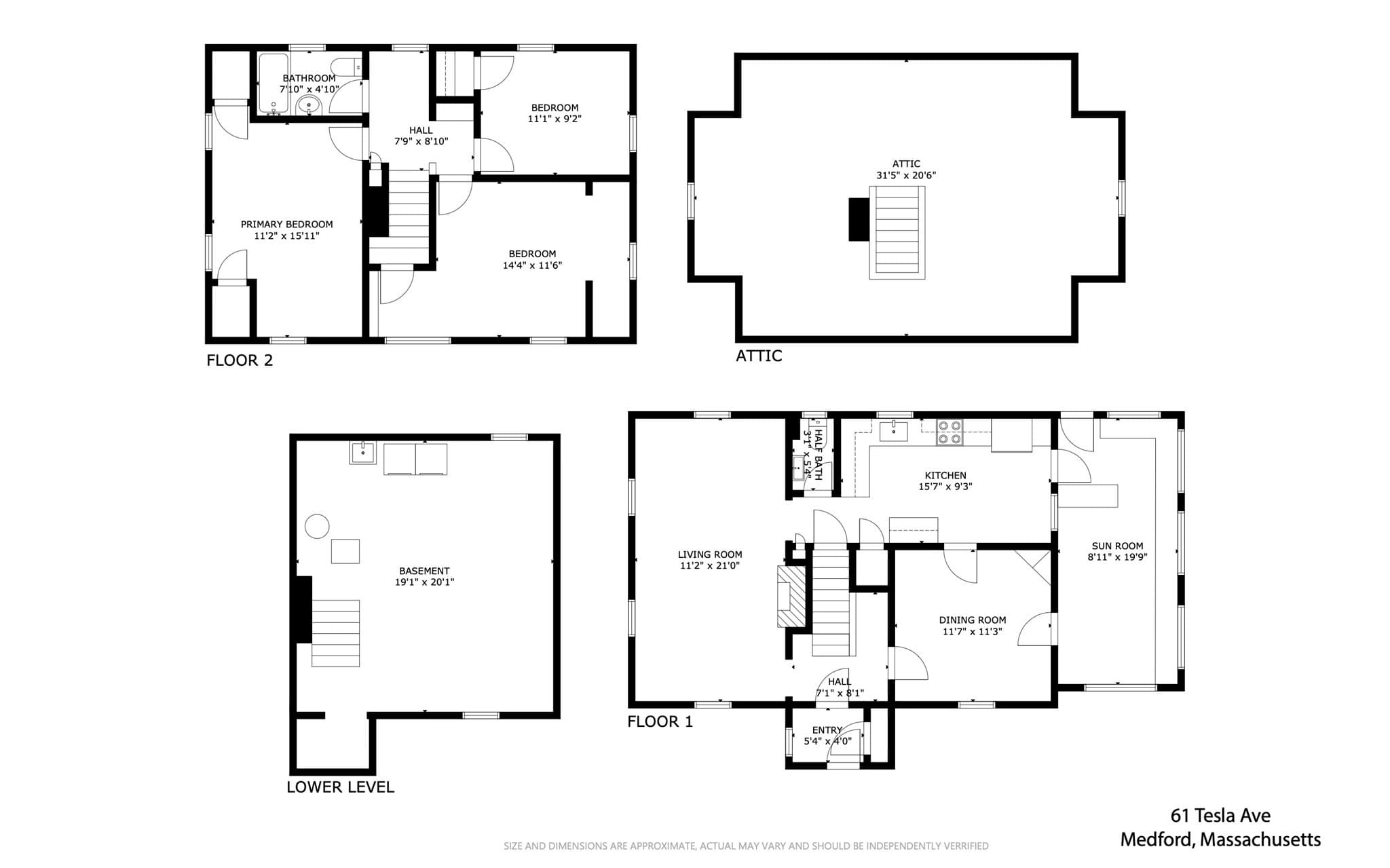 Single Family Residence at 61 Tesla Ave, Medford MA 02155, Medford, photo 34 of 34
